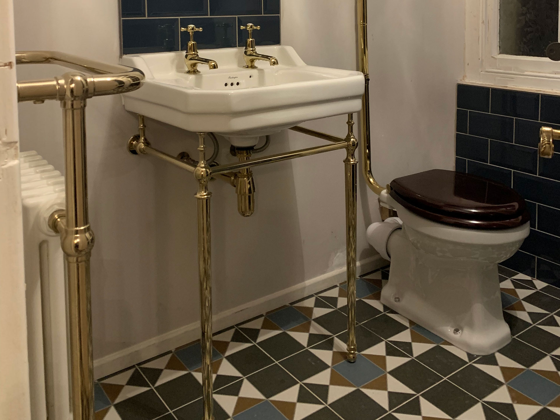 Bathroom floor and wall tiling