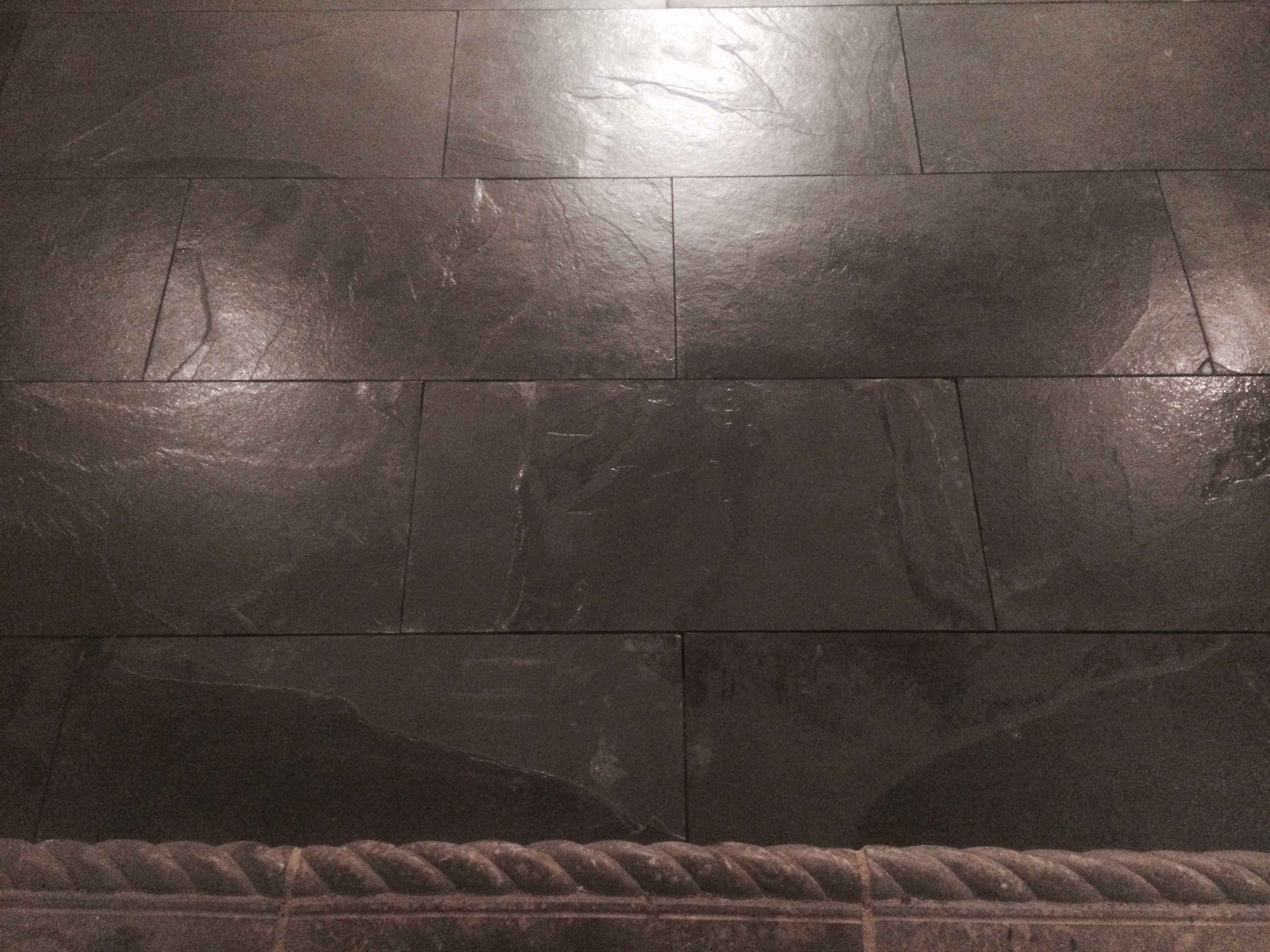 Slate flooring