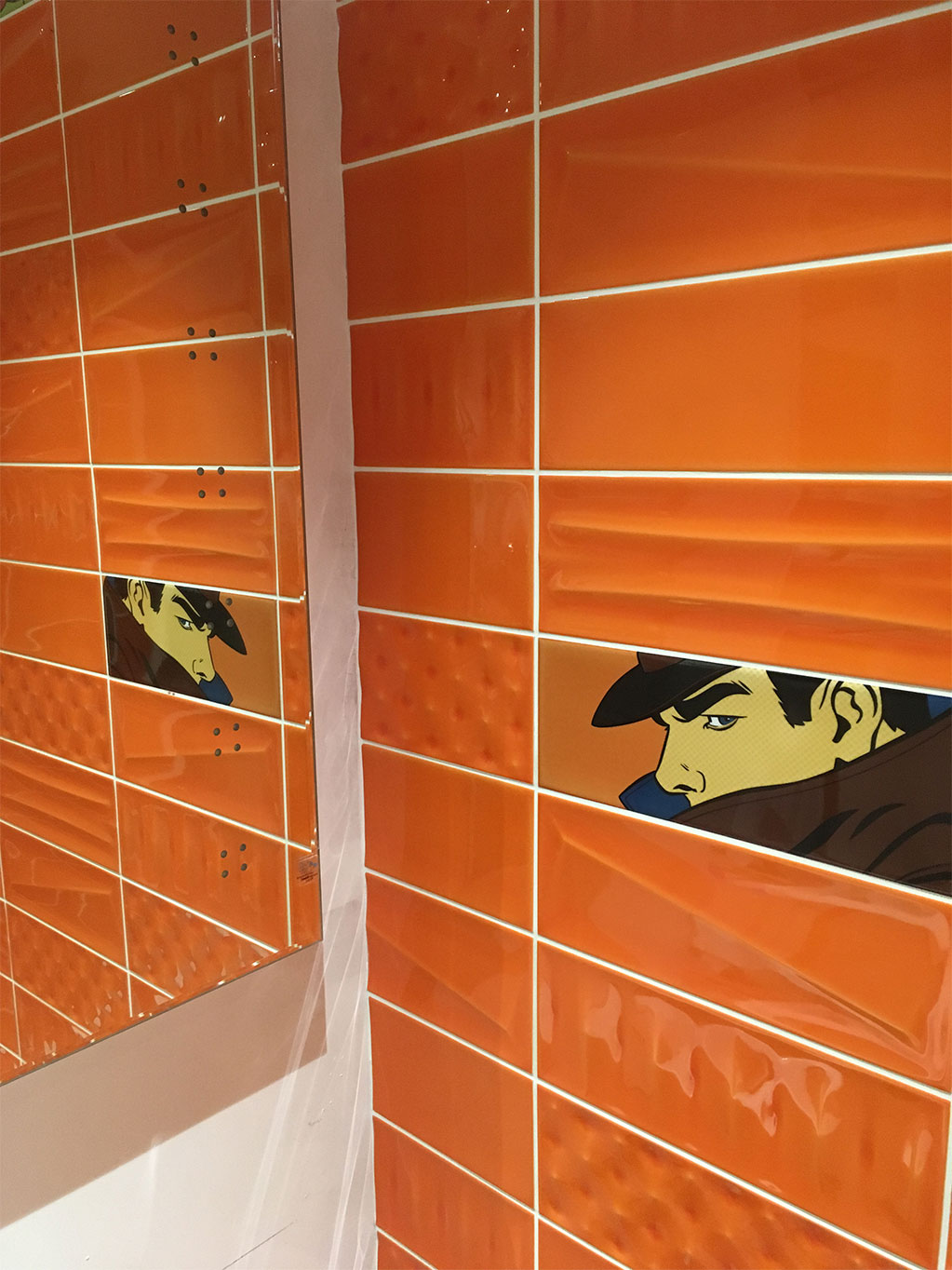 Cartoon tiled bathroom