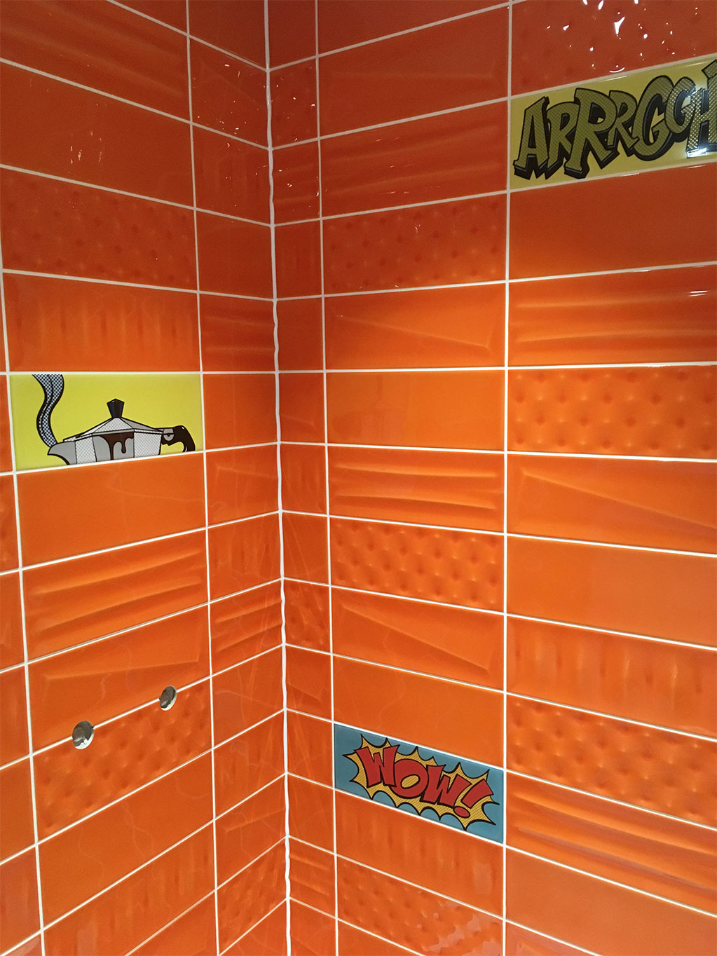 Cartoon tiled bathroom